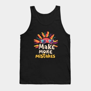 Make More Mistakes: Vibrant Summer Vibes with Sunglasses Tank Top